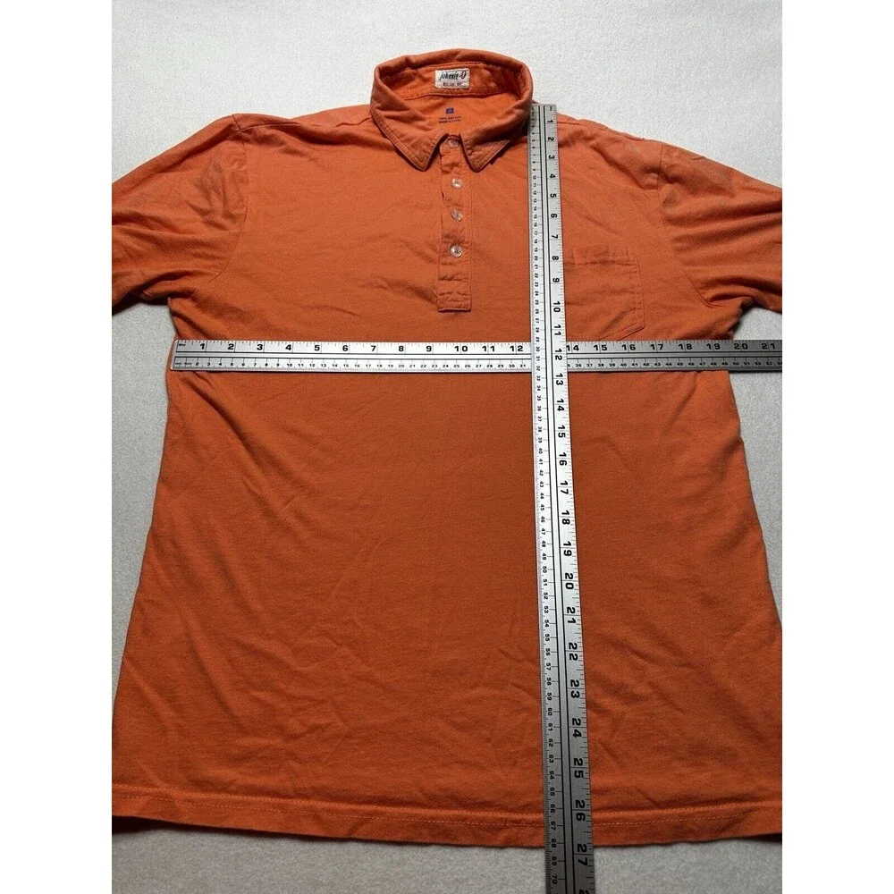 Johnnie-O Men’s Orange Cotton Polo Golf Surf Size Small Shirt Short Sleeve - Picture 8 of 11
